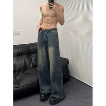 Load image into Gallery viewer, Studded Flared Wide-leg Jeans
