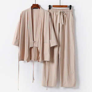 Linen Shirt Two Piece Suit