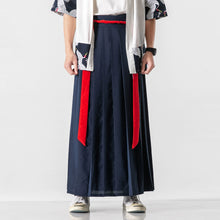 Load image into Gallery viewer, Black Horse-faced Skirt Martial Arts Skirt Pants
