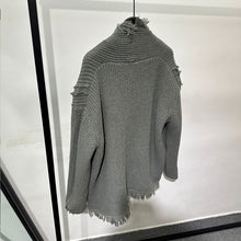 Load image into Gallery viewer, Vintage Ripped Knit Cardigan Sweater
