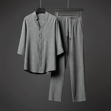 Load image into Gallery viewer, Linen Loose Casual Two-Piece Suit
