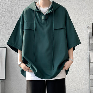 Hooded Loose Short-Sleeved T-shirt