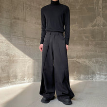 Load image into Gallery viewer, Pleated Loose Straight Wide-leg Trousers
