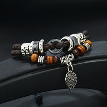 Load image into Gallery viewer, Multi-layered Braided Leather Bracelet
