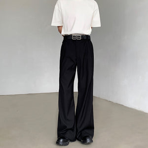 Loose Straight Floor-length Casual Pants