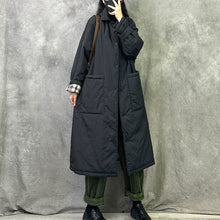 Load image into Gallery viewer, Padded Windbreaker Loose Mid-Length Cotton Coat
