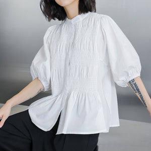 Crumpled Lantern Short Sleeve Shirt