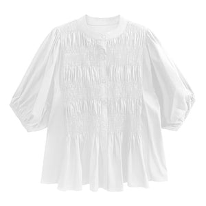 Crumpled Lantern Short Sleeve Shirt