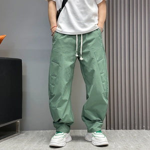 Loose Wide-Leg Casual Straight Trousers