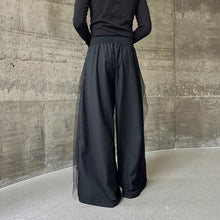 Load image into Gallery viewer, Mesh Calligraphy Loose Wide-leg Culottes
