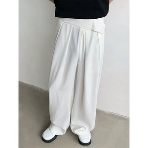 Wide-Leg Straight Casual Pants