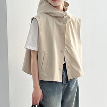 Load image into Gallery viewer, Casual Hooded Cropped Vest
