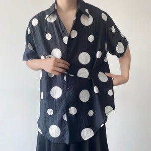 Summer Polka Dot Print Shirt