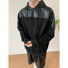 Load image into Gallery viewer, Hooded Patchwork Sweatshirt
