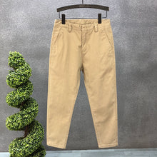 Load image into Gallery viewer, Straight-leg Slim-fit Stretch Trousers
