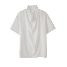 Load image into Gallery viewer, Piles Collar Solid Color T-shirt
