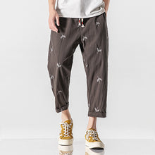 Load image into Gallery viewer, Vintage Embroidered Crane Pants
