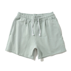 Vertical Striped Cotton Sport Home Shorts