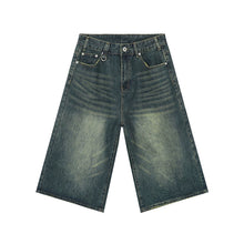 Load image into Gallery viewer, Summer Retro Blue Denim Shorts
