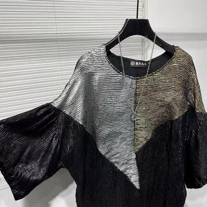 Sequin Patchwork Casual T-shirt