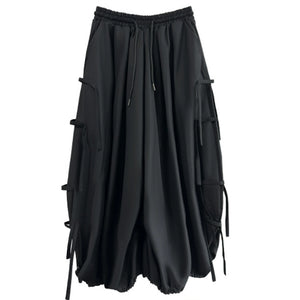 Strappy Wide Leg Ninth Pants