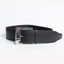 Load image into Gallery viewer, Cowhide Extra Wide Metal Buckle Belt
