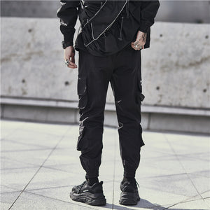 Multi-pocket Dark Skinny Pants