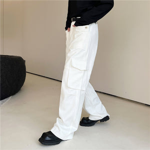 Multi-pocket Straight Pants