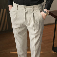 Load image into Gallery viewer, Corduroy Slim Casual Trousers
