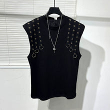 Load image into Gallery viewer, Metallic Embellished Loose Vest
