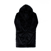 Load image into Gallery viewer, Winter Plush Warm Artificial Fur Mid-length Coat
