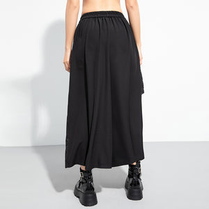 Paneled Wide-leg Cropped Trousers