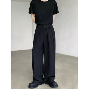 Wide-Leg Straight Casual Pants