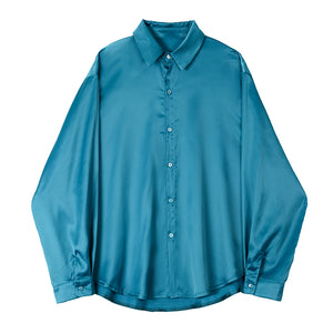 Silky Satin Button Shirt