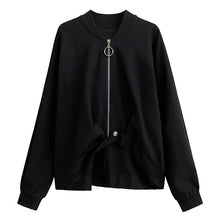 Load image into Gallery viewer, Autumn Loose Short Black Coat
