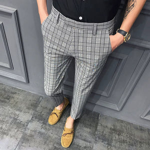 Casual Plaid Printed Thin Summer Pants