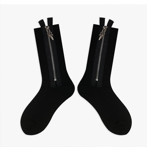 Metal Zipper Socks