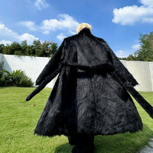 Load image into Gallery viewer, Thickened Plush Artificial Fur Mid-Length Coat
