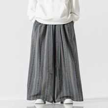 Load image into Gallery viewer, Loose Culottes Harem Stripe Casual Pants
