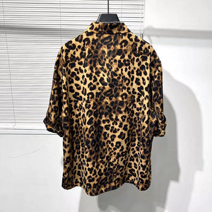 Leopard Print Casual Loose Shirt