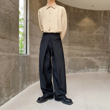 Load image into Gallery viewer, Three-dimensional Pleated Double Waist Casual Pants
