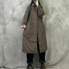 Load image into Gallery viewer, Padded Windbreaker Loose Mid-Length Cotton Coat
