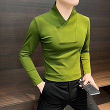 Load image into Gallery viewer, V-neck Slim Fit Bottoming Shirt
