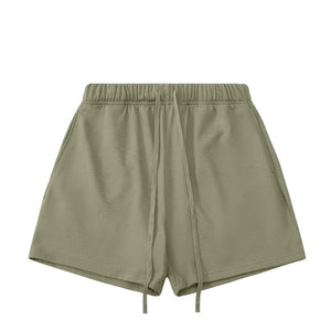 Solid Color Strappy Street Shorts