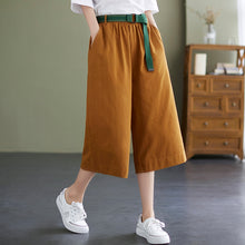 Load image into Gallery viewer, Retro Loose Wide Leg Cropped Pants
