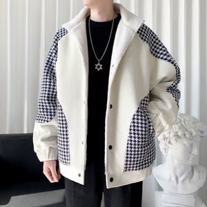 Contrast Houndstooth Jacket