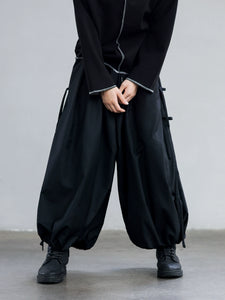 Strappy Wide Leg Ninth Pants