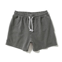 Load image into Gallery viewer, Vertical Striped Cotton Sport Home Shorts
