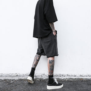 Raw Edge Loose Casual Shorts