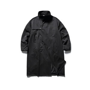 Lapel Single-side Button Windbreaker